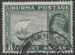 Burma. 1938-40 KGVI. 8a Used. SG 29 - Birma (...-1947)