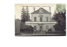 Cpa - 72 - Marolles-les-Braults - Hotel De Ville - N°1 Belluau - Marolles-les-Braults