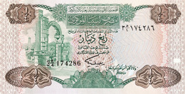 Libya 1/4 Dinar, P-47 (1984) - UNC - Signature 5 - Libye