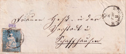 SUISSE 1860 LETTRE DE ZURZACH - Briefe U. Dokumente