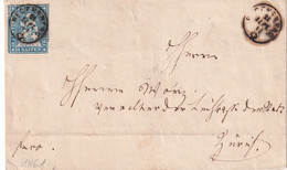 SUISSE 1861 LETTRE DE REGENSBERG - Briefe U. Dokumente