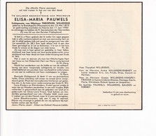 Doodsprentje / Image Mortuaire - Elisa Pauwels - Ramskapelle 1875 / Veurne 1950 - Obituary Notices