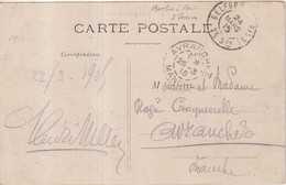 FRANCE : GUERRE . CP . EN FM . CAD . " AMBlt DE MOBILISATION BELFORT A PARIS 2 " . 2 -ème SECTION . 1915 . - Guerre De 1914-18
