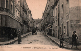 34 /  CLERMONT L HERAULT / RUE NATIONALE / TRES JOLIE CARTE ANIMEE - Clermont L'Hérault