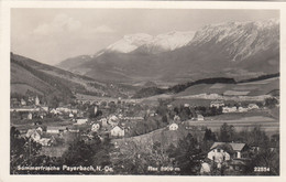 A674) PAYERBACH - NÖ - Rax - Einzelne Häuser Und Bahnviadukte Im Hintergrund  ALT ! 1952 - Raxgebiet