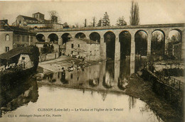 Clisson * Le Viaduc Et L'église De La Trinité * Lavoir Laveuses * Le Pont - Clisson