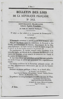 Bulletin Des Lois 382 1851 Construction Pont De Gévrieux (Châtillon-la-Palud - Tarif Péage)/Haras De Pompadour/Capuron - Decreti & Leggi