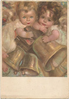 AA2698 Illustrazione Illustration Zandrino - Angeli - Bambini - Enfants - Children - Kinder - Nino / Viaggiata 1952 - Zandrino