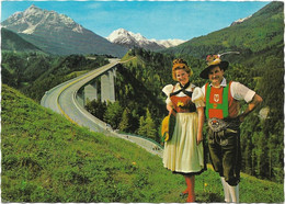 CPM - AUTRICHE - TYROL - Brenner-Autobahn - Personnages