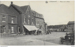 LIBRAMONT ..-- Place De La GARE . OLDTIMER . 1922 Vers BRAINE Le CHATEAU ( Mme A. FORTEMPS ) . Voir Verso . - Libramont-Chevigny