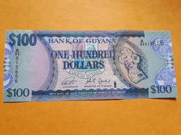 GUYANA 100 DOLLARS 2019 UNC SERIAL NUMBER END 5656 P-36d - Guyana