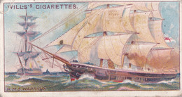 Celebrated Ships 1911 - Wills Cigarette Card - Celebrated Ships -  4 HMS WARRIOR - Wills