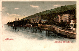 Abbazia - Südlicher Strandweg (601) * 16. 7. 1908 - Croatie