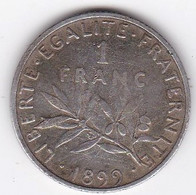 1 Franc Semeuse 1899, En Argent - H. 1 Franc