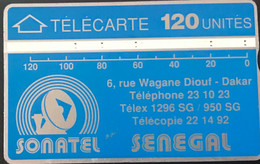SENEGAL  - Phonecard  - Holographique  -  SONATEL  -  120 Un. - Senegal