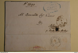 C ITALIE BELLE LETTRE RARE COURRIER OFFICIEL 6 -3 -1885 TRENTINO POUR BLEGGIO + AFFRANCHISSEMENT INTERESSANT - ...-1850 Préphilatélie