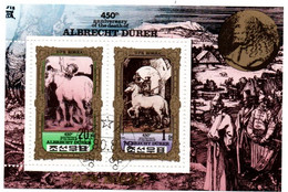 Albrecht Dürer - 2 Bloc DPRK Korea 1979 & 1980 - Horse Cheval Pferd - Grabados