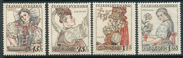 CZECHOSLOVAKIA 1957 Stamp Day: Costumes III MNH / **  Michel 1051-54 - Ungebraucht