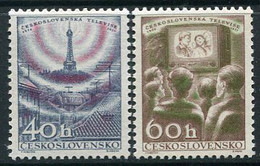 CZECHOSLOVAKIA 1957 Television MNH / **.  Michel 1044-45 - Unused Stamps