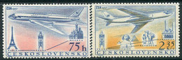 CZECHOSLOVAKIA 1957 Tupolev Aircraft MNH / **.  Michel 1042-43 - Ongebruikt