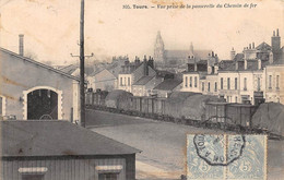 Tours     37  Gare Ou Chemin De Fer . Train.    L'intérieur, Vue Prise De La Passerelle -     N° 305   (voir Scan) - Tours