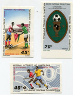 CAMEROUN N°512/514 NON DENTELES COUPE D'AFRIQUE DE FOOTBALL - Fußball-Afrikameisterschaft