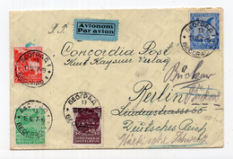 1937 YUGOSLAVIA,SERBIA,BELGRADE TO BERLIN,GERMANY,AIRMAIL COVER,REDIRECTED - Luchtpost