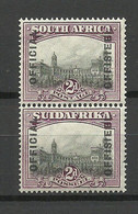 SÜDAFRIKA South Africa 1929 Michel 18 - 19 MNH/MH Dienstmarken Duty Tax - Officials