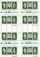 British Virgin Islands 1978 Coronation 25th Anniversary (QEII, Iguana & Falcon) In Complete Uncut Sheet Of 24 (8 Strips - Iles Vièrges Britanniques