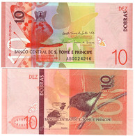 Sao Tome Et Principe (St Thomas And Prince) 10 Dobras 2021 UNC - San Tomé E Principe