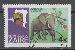 Zaïre - Zaire - Congo 1978 Y&T N°928 - Michel N°599 (o) - 4k éléphant - Usados