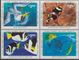 Île Bloc: 1999 Lord Howe Island BLOCK Of 4 $1.80 Marine Life Local Post Zemail - Volledige & Onvolledige Vellen