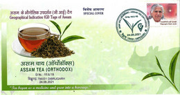 2021 NEW *** INDIA Assam Tea,GI Tag, Tea , Health, Medicine, Ayurvedic,Food Drink, Flora, Beverage,Cover(**) Inde Indien - Heilpflanzen