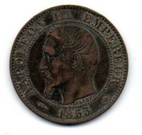 Napoléon III  --  5 Centimes 1855 BB   Chien  -   état  TB+ - 5 Centimes