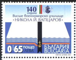 Mint Stamp 140 Years Higher Naval School  2021 From  Bulgaria - Ungebraucht