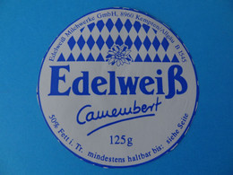 Etiquette De Camembert EdelweiB Kempten Allemagne - Quesos