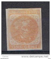 U.S.A. -  GENERAL  ISSUES:  1862/64  J. C. CAKHOUN  -  2 C.  NO  GLUE  -  YV/TELL. 6 - 1861-65 Confederate States