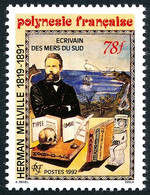 POLYNESIE 1992 - Yv. 418 **   Faciale= 0,66 EUR - Herman Melville à Tahiti  ..Réf.POL26165 - Nuevos