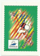 Football Coupe Du Monde 1998 Carte Stade De France Saint Denis, World Cup, France 98,BRIAT, La Poste - Voetbal