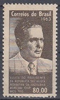 BRAZIL 1043,unused,Josip Broz Tito - Unused Stamps