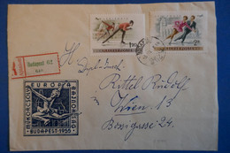 AD12 HONGRIE  BELLE  LETTRE RECOM.   1955 BUDAPEST    +PAIRE TP  + AFFRANCH. INTERESSANT - Briefe U. Dokumente