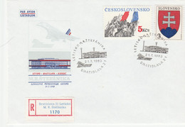 SLOVAKIA 1993 Registered Letter Mixed Postage (Czechoslovakia And Slovakia) - Storia Postale