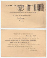 CANADA - TORONTO / 1933 ENTIER POSTAL POUR LA FRANCE  (ref LE4580) - 1903-1954 Könige