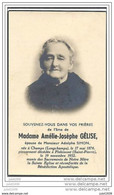 FLOHIMONT ..-- Mme Amélie GELISE , épouse De Mr Adolphe SIMON . Née à CHAMPS En 1874 , Décédée à FLOHIMONT En 1952 . - Libramont-Chevigny