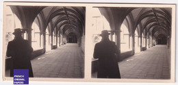 Fontevrault / Abbaye Le Cloître 1954 Photo Stéréoscopique 12,8x5,8cm Maine Et Loire 49 Fontevraud A59-29 - Stereoscopic