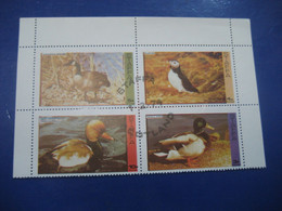 STAFFA Scotland 1974 Canada Goose Puffin Pochard Mallard Bird Birds LOCAL Stamp - Oche