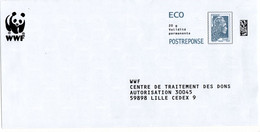 PAP Réponse  - Postreponse - Marianne L'engagée Eco - WWF 326330 Scans Recto/verso - Prêts-à-poster:reply