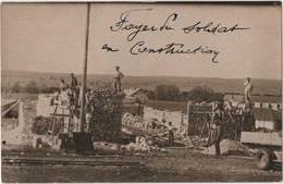 Carte Photo 34 MONTPELLIER Le Foyer Du Soldat En Construction Militaria WWII 1942 - Montpellier