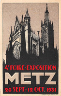 57-METZ-4eme FOIRE EXPOSITION METZ 26 SEP 12 OCT 1931 - Metz