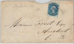 54347  -  CANADA -  POSTAL HISTORY   -  Early  COVER 1867 - Storia Postale